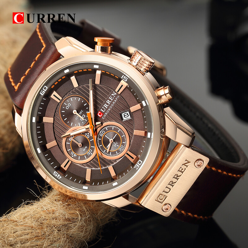 CURREN Fashion Date Quartz Bărbați Ceasuri de top Brand de lux Ceas de bărbați Cronograf Sport Ceas de mână pentru bărbați Hodinky Relogio Masculino