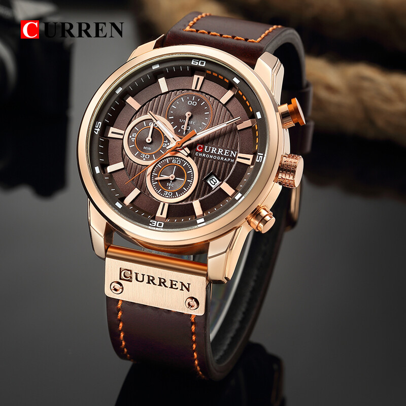 CURREN Fashion Date Quartz Bărbați Ceasuri de top Brand de lux Ceas de bărbați Cronograf Sport Ceas de mână pentru bărbați Hodinky Relogio Masculino