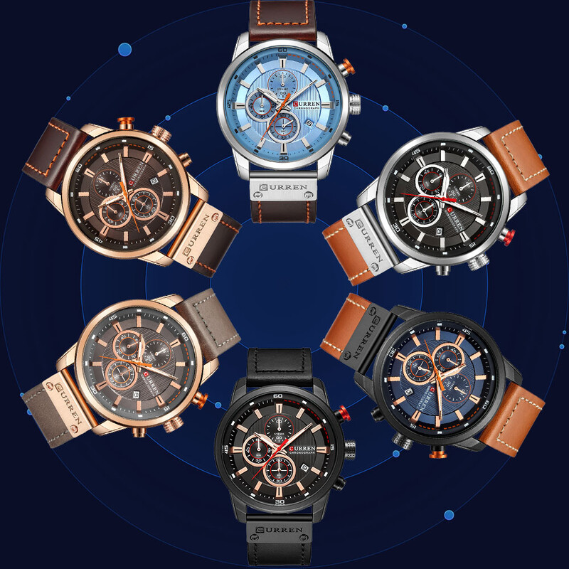 CURREN Fashion Date Quartz Bărbați Ceasuri de top Brand de lux Ceas de bărbați Cronograf Sport Ceas de mână pentru bărbați Hodinky Relogio Masculino