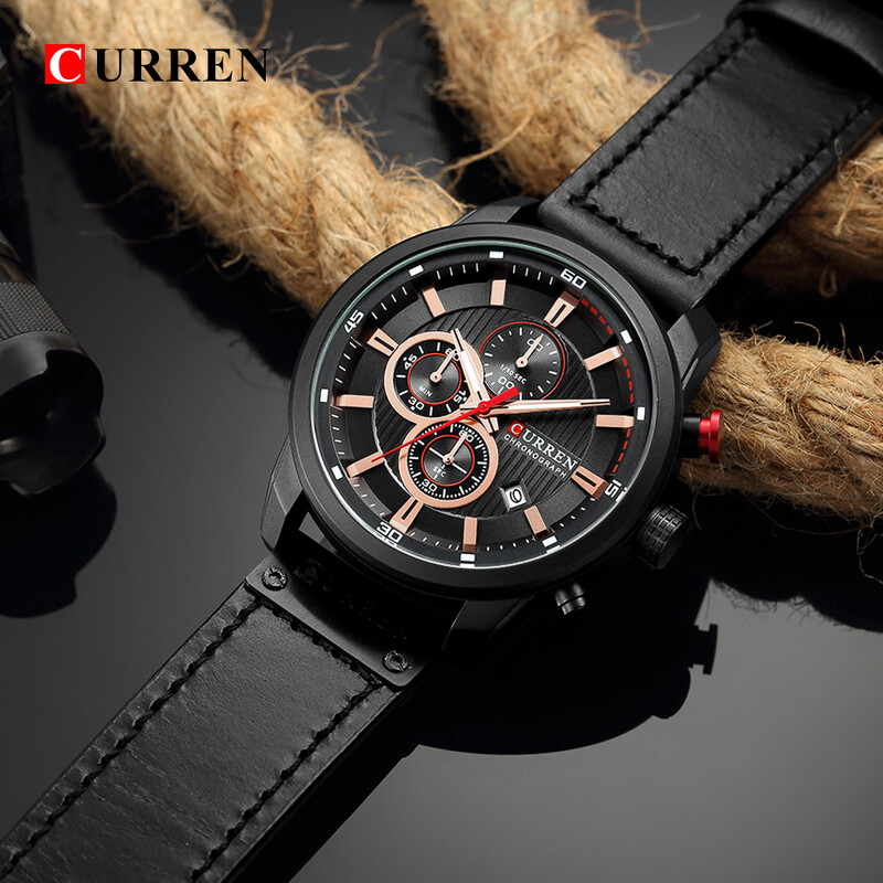 CURREN Fashion Date Quartz Bărbați Ceasuri de top Brand de lux Ceas de bărbați Cronograf Sport Ceas de mână pentru bărbați Hodinky Relogio Masculino