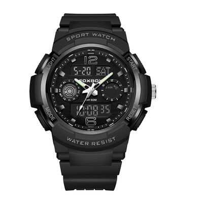 FOXBOX jauni digitālie pulksteņi vīriešiem militārie silikona sporta ūdensizturīgie pulksteni vīriešu modes biznesa vīriešu kvarca rokas pulksteņi