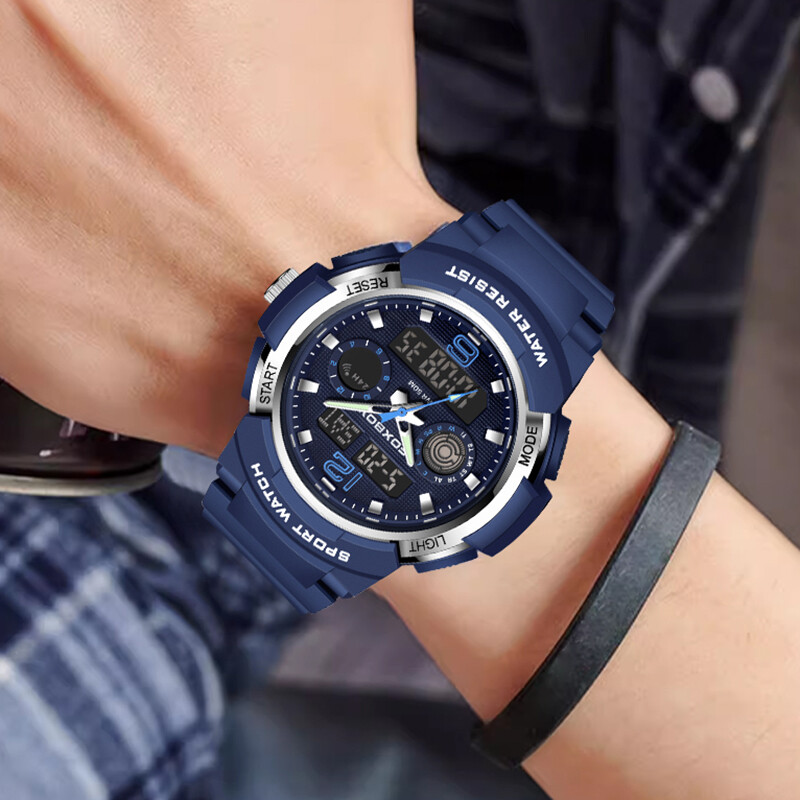 FOXBOX jauni digitālie pulksteņi vīriešiem militārie silikona sporta ūdensizturīgie pulksteni vīriešu modes biznesa vīriešu kvarca rokas pulksteņi