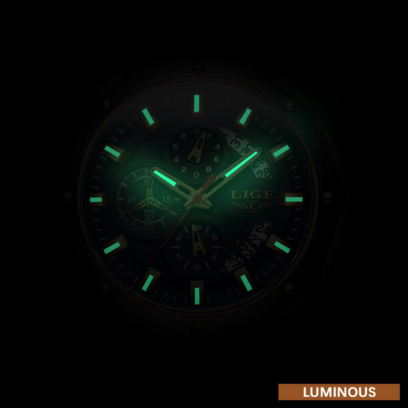 2024 LIGE New Fashion ceasuri pentru bărbați ceasuri sportive din silicon de top de marcă de lux pentru bărbați, cuarț, cu dată, ceas de mână rezistent la apă, cronograf