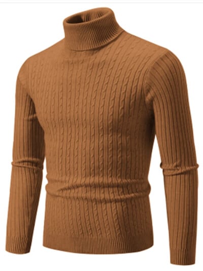 Rudens ziemas džemperi ar apkakli Silts vienkrāsains vīriešu džemperis Slim džemperis vīriešu trikotāžas džemperi apakšā krekls
