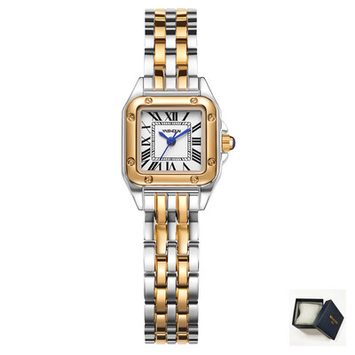 Pulksteņu komplekts Luksusa romiešu sieviešu modes Elegants rokas pulkstenis Kvarca pulkstenis Sieviešu Pulkstenis Relogio Feminino