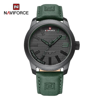 NAVIFORCE Ceas de mână popular pentru bărbați, sport militar, rezistent la șocuri, din piele, impermeabilă, la modă pentru bărbați, ocazional, ceas masculin
