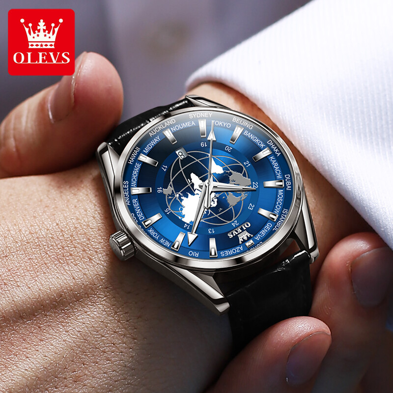 Ceas marca OPK Fashion Waterproof Night Glow Ceas de cuarț pentru bărbați 9926