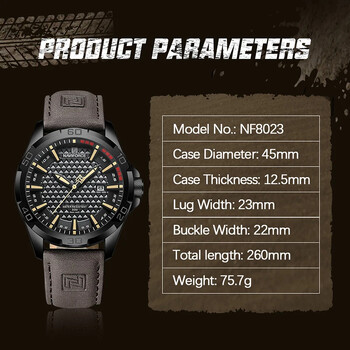 2024 NEW NAVIFORCE Ανδρικό Casual Sport Military Quartz Calendar Ρολόι καρπού για ανδρικό αδιάβροχο ανδρικό Relogio Masculino