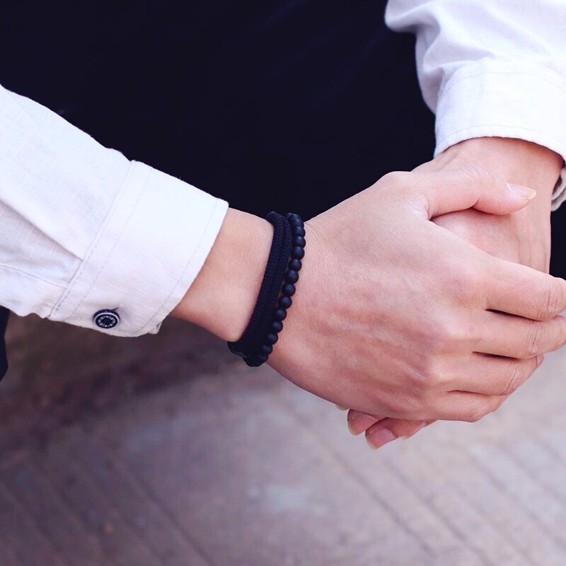 Modes vīriešu rokassprādzes komplekts 2gab Bīdāms, regulējams Lucky Red Thread Braslet Accesorios Hombre dāvanas viņam Rokas saite Herren Joias