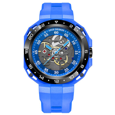 Ceasuri pentru bărbați de top brand LIGE Ceas de mână cu quartz pătrat de lux Ceas luminos impermeabil pentru bărbați Ceas cu dată Relogios Masculino+Box