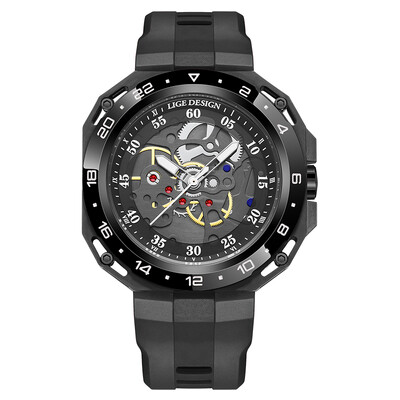 Ceasuri pentru bărbați de top brand LIGE Ceas de mână cu quartz pătrat de lux Ceas luminos impermeabil pentru bărbați Ceas cu dată Relogios Masculino+Box