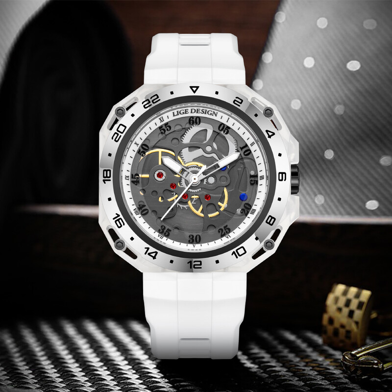 Ceasuri pentru bărbați de top brand LIGE Ceas de mână cu quartz pătrat de lux Ceas luminos impermeabil pentru bărbați Ceas cu dată Relogios Masculino+Box