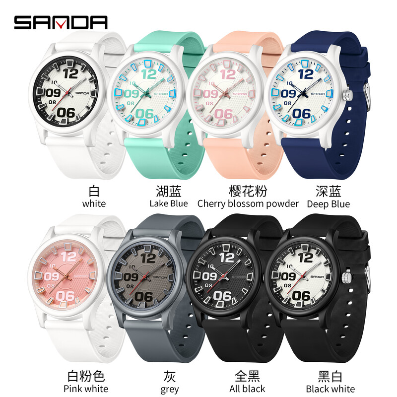 SANDA kvarcni sat popularnih 8 stilova prikladnih za mlade studente praktičan za putovanja i praktičan za ljude uživo