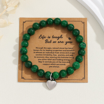 Brățară de mărgele zebră roz femeie. Cadou fiicei și mamei Nana Brățară spirituală vindecătoare din piatră de cristal natural