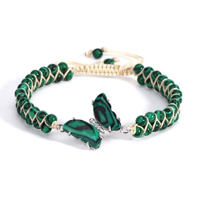 Cristal Fluture margele rotunde piatră împletită brățări macrame pentru femei ametist natural cuarț țesut manual brățară bijuterii