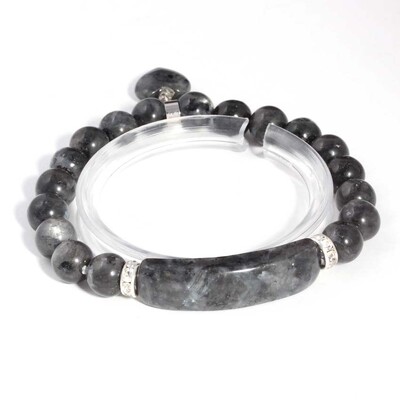 KFT Dabiskā dziedinošā kristāla kvarca rokassprādze Taisnstūris, Mīlestība Sirds Apaļās Pērlītes Akmens Rokassprādzes Sievietēm Meitenēm Vīriešu Rotaslietas