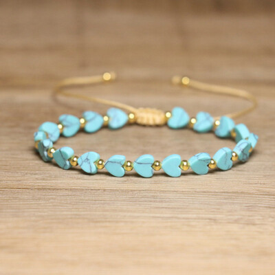 1 PC Dainy Sieviešu un vīriešu Dabīga jašma pērlīšu rokassprādze Dārgakmeņu dziedinoša kristāla Sirds Jūras Nogulumu Rokassprādze Dāvanām