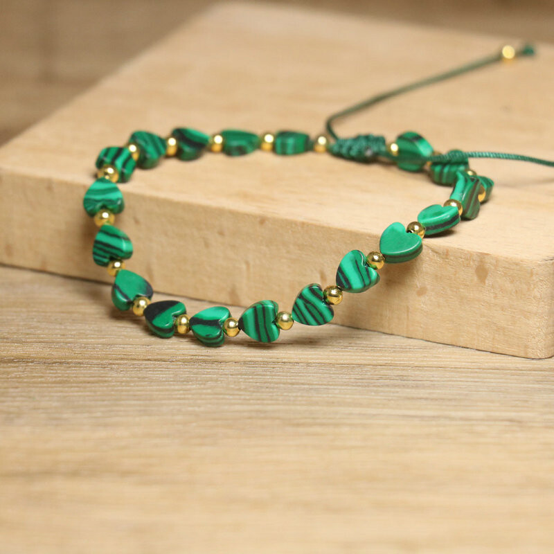 1 PC Dainy Sieviešu un vīriešu Dabīga jašma pērlīšu rokassprādze Dārgakmeņu dziedinoša kristāla Sirds Jūras Nogulumu Rokassprādze Dāvanām