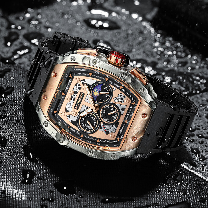 Ceasuri de bărbați LIGE Ceasuri de cuarț sport de modă pentru bărbați Ceasuri de mână rezistente la apă de marcă de top de lux Curea din silicon Relogios Masculino