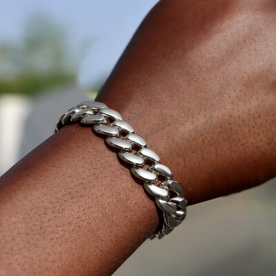 14MM Iced Prong Link Brățări cu lanț cubanez pentru bărbați, femei, strasuri complete, brățară cubaneză Miami, punk, cadou de bijuterii hip hop