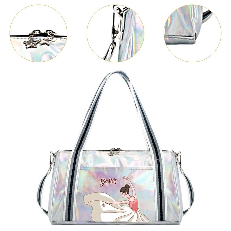 Балетна чанта за момичета Детска ръчна чанта Чанта за рамо Многофункционална преносима чанта за спорт за нощна тренировка Самолет Фитнес