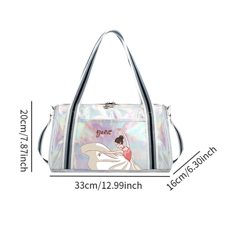 Балетна чанта за момичета Детска ръчна чанта Чанта за рамо Многофункционална преносима чанта за спорт за нощна тренировка Самолет Фитнес