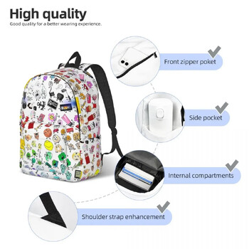 BFB And TPOT Battle For Dream Island Cartoon Backpack for Boy Girl Student School Book Τσάντες Daypack Αθλητικές τσάντες προσχολικής ηλικίας