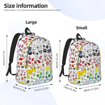 BFB And TPOT Battle For Dream Island Cartoon Backpack for Boy Girl Student School Book Τσάντες Daypack Αθλητικές τσάντες προσχολικής ηλικίας