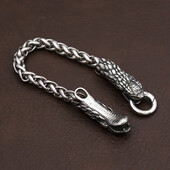 Gothic vīriešu čūskas formas nerūsējošā tērauda rokassprādzes panku vintage modes dzīvnieku ķēdes rokassprādzes, šarms, modernas juvelierizstrādājumu vairumtirdzniecība