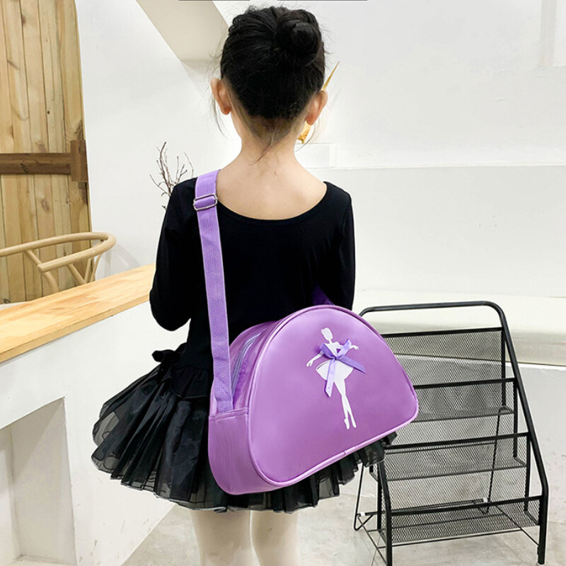 Bērnu baleta deju somas meitenēm Ūdensizturīga Princeses Crossbody Soma Lovely Bow Bērnu rokassomiņa Rozā glabāšanas viena plecu soma