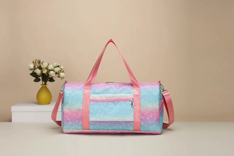 Geantă de călătorie în aer liber de mare capacitate Geantă de gimnastică cu imprimeu unicorn colorată Genți de umăr pentru copii și adulți Geantă tote pentru exterior