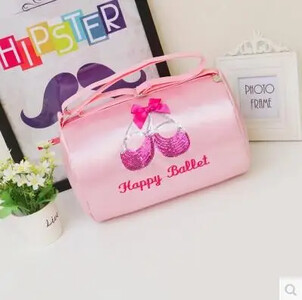 Meiteņu deju soma Pieaugušo baleta deju somas Izšūti Sequins Baleta apavi Dizains Baleta somas Rozā balerīnu deju somas bērniem