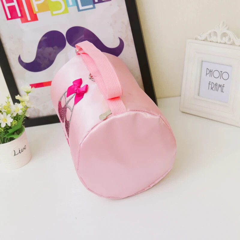 Meiteņu deju soma Pieaugušo baleta deju somas Izšūti Sequins Baleta apavi Dizains Baleta somas Rozā balerīnu deju somas bērniem