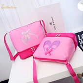 Baletne plesne torbe za djevojčice 2 sloja Baletna torba Embrory šljokice Balerina Dječja torba za ples Dječja ružičasta torba za ples preko ramena