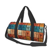 Спортни чанти за момичета за акробатична гимнастика Различни пози Gymnast Lover Сак за фитнес с голям капацитет Мъже Жени Цветна чанта за фитнес