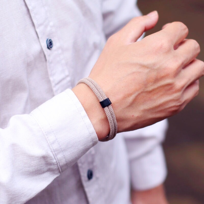 Noter Jauna Rokassprādze Vīriešu Divslāņu 4 mm Milānas Virve Braslet Rokassprādze Lucky Red Thread Rokassprādze Nerūsējošā tērauda Rotaslietas Armbanden