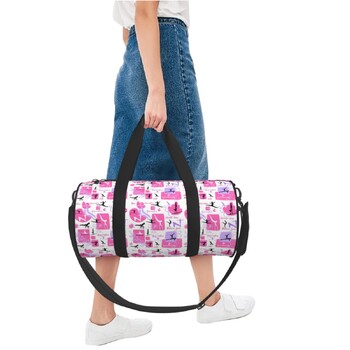 Artistic Gymnastics - Pink And Purple Gym Bag Oxford Sports Bags Τσάντα κολύμβησης Μεγάλης χωρητικότητας Τσάντα γυμναστικής για άνδρες γυναίκες