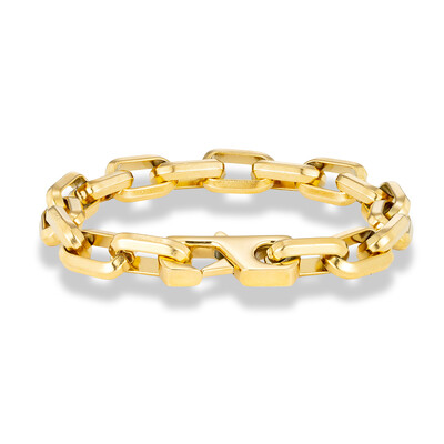 Brățară cu lanț cubanez de culoare aurie pentru bărbați, simplu de modă