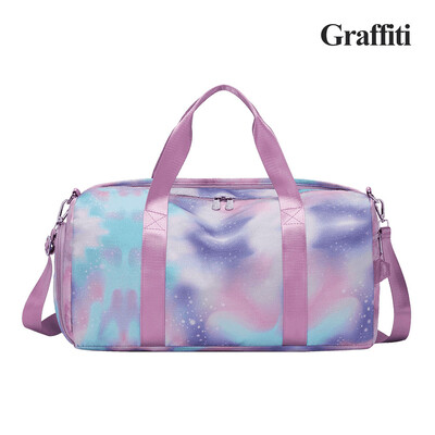 Sporta vingrošanas soma meitenēm Sievietēm, pusaudžiem, bērniem, saliekamā soma, ceļošanai, sausai, mitrai atdalīšanai, viena pleca noliekta jogas fitnesa salokāma soma