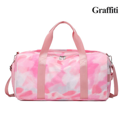 Sporta vingrošanas soma meitenēm Sievietēm, pusaudžiem, bērniem, saliekamā soma, ceļošanai, sausai, mitrai atdalīšanai, viena pleca noliekta jogas fitnesa salokāma soma