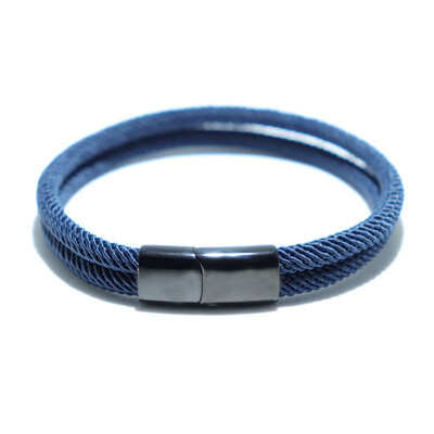 Minimālisma, rokām darināta sarkana virves magnētiska rokassprādze, nerūsējošā tērauda vīriešu rokassprādzes vīriešu aprocei, rotaslietas Homme