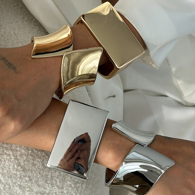 Ingemark Vintage Creativ Neregulat Bratari Late Femei Punk Minimalist Netezi Bratari din aliaj La modă Bijuterii Cadou de Anul Nou 2025