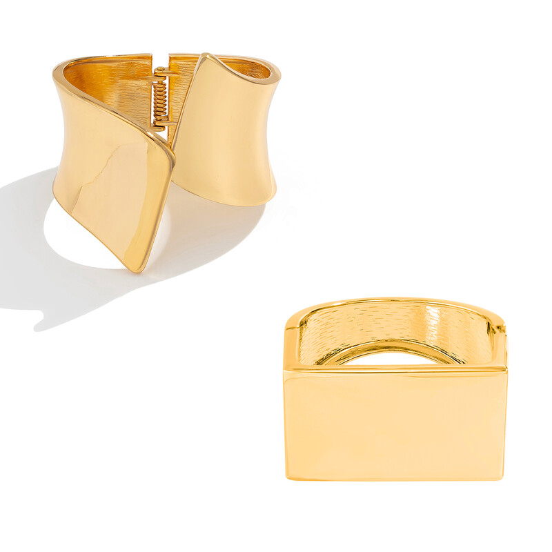 Ingemark Vintage Creativ Neregulat Bratari Late Femei Punk Minimalist Netezi Bratari din aliaj La modă Bijuterii Cadou de Anul Nou 2025