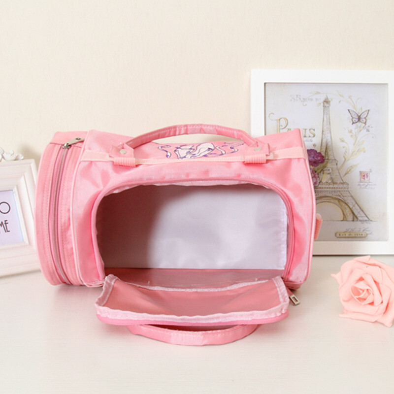 Genți de gimnastică brodate de culoare roz Geantă de balet Femei Fete Rucsaci de dans sport de balet Rucsac Cavane Geantă de balet pentru copii fete