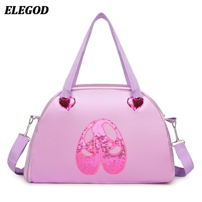 2024 Geantă de dans strălucitoare pentru fete, cu un umăr, rucsac de balet latin pentru dans, paiete, genți, genți pentru costum de dans pentru copii