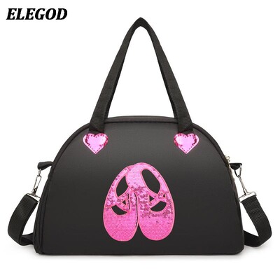 2024 Geantă de dans strălucitoare pentru fete, cu un umăr, rucsac de balet latin pentru dans, paiete, genți, genți pentru costum de dans pentru copii