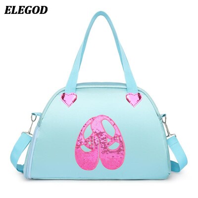 2024 Geantă de dans strălucitoare pentru fete, cu un umăr, rucsac de balet latin pentru dans, paiete, genți, genți pentru costum de dans pentru copii