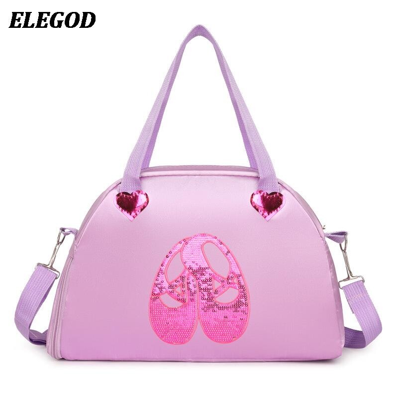 2024 Geantă de dans strălucitoare pentru fete, cu un umăr, rucsac de balet latin pentru dans, paiete, genți, genți pentru costum de dans pentru copii