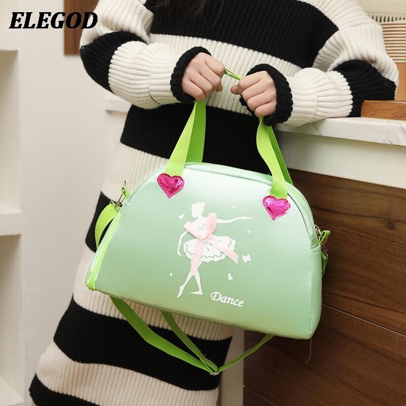 2024 Geantă de dans strălucitoare pentru fete, cu un umăr, rucsac de balet latin pentru dans, paiete, genți, genți pentru costum de dans pentru copii