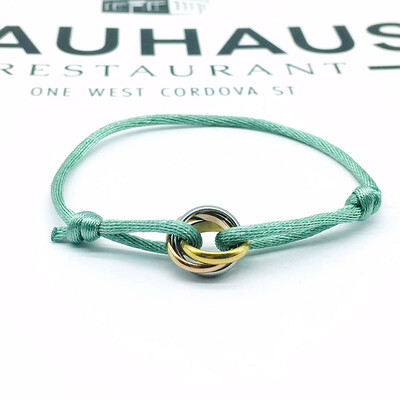 Vienkārša retro Lucky austa virves rokassprādze sievietēm Vīriešu temperaments Moderns luksusa apļi aproces Rotaslietas Aksesuāri Dāvanas